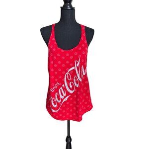 2020 Coca Cola Women's Red Spell Out Tank Top Size XXL NWOT